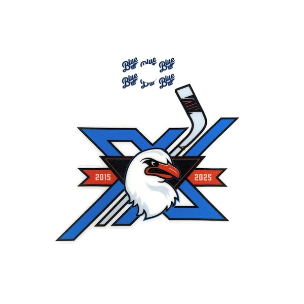 San Diego Gulls 10 Year Anniversary Sticker