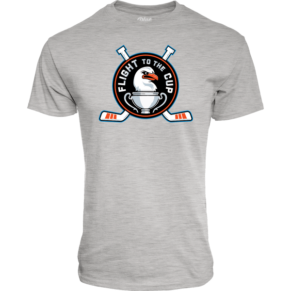 San Diego Gulls Flight To The Cup Grey Tee
